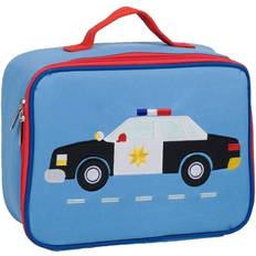 Wildkin Kids Insulated Lunch Box Bold Embroidered Design (Police Car Blue)