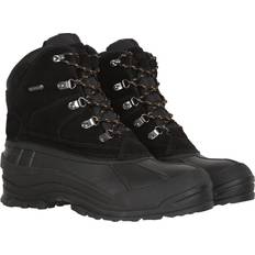 Mountain warehouse Men's Range Cow Suede Snow Boots - Black