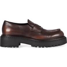 Men - Patent Leather Loafers Prada Patent Leather Loafers - Brown