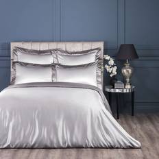 Silk Duvet Covers Elite Silk King Duvet Cover Silver