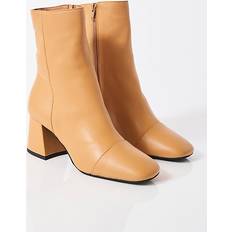 Free People Wisteria Ankle Boots - Camel Leather