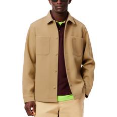 Lacoste Abbigliamento esterno Lacoste Men's Oversized Flannel Overshirt - Beige