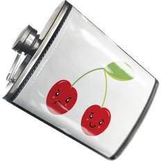 Neonblond Cherries Cute Kawaii Food Hip Flask