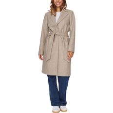 Dame Frakker på tilbud Nümph Kimberly Long Coat - Sesame Melange