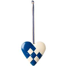 Maileg Juletræspynt Maileg Metal Ornament Mørkeblå Large Heart H5 x D6 cm Juletræspynt