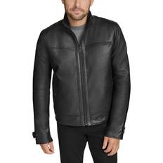 Leather Jackets - Men Andrew Marc Skeld Leather Bomber Jacket - Black