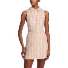 Polyamide Dresses Ellis Embellished Tweed Collared Dress - Pearl Blush