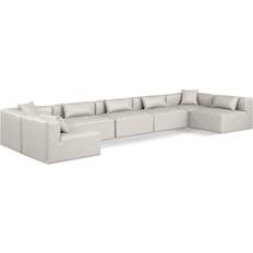 Cube Vegan Leather Modular Sectional 7-Piece Sofa