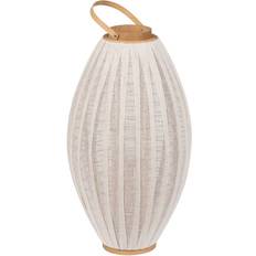 BigBuy Home Beige Naturell Bambu Glas 38 x 38 x 70 cm Lykta