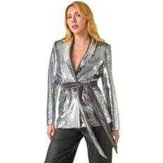 Velours Blazers Dusk Sequin Blazer - Silver