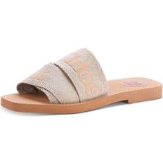 Fabric - Women Slides Chloe Stylish Sandals for Women - Tan/Beige