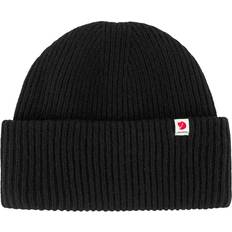 Langlebig Mützen Fjällräven Heavy Beanie Schwarz Mann