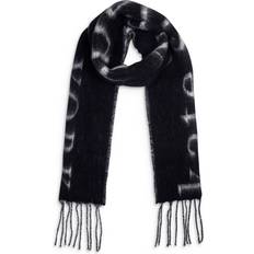 Logo Scarf - Black Cream