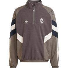 Adidas Real Madrid Originals Polar Fleece Sweatshirt - Charcoal/Grey