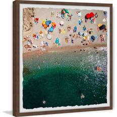 Packed Beach Wall Framed Art