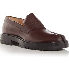 Maison Margiela Men Low Shoes Maison Margiela Tabi Penny Loafers - Brown