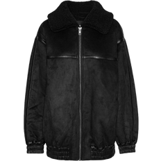 ROTATE Birger Christensen Oversized Bomber Jacket - Black