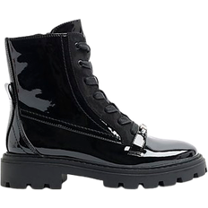 Boots River Island Lace Up Boots - Black Patent