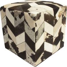 Stools Geometric Hide Pouf Levi Black 18 Pouffe