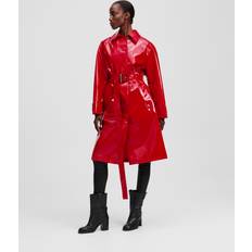 Karl Lagerfeld Kappor & Rockar Karl Lagerfeld Coated Trench Coat - Racing Red