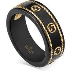 Gucci Rings Gucci Icon Ring in Black YG