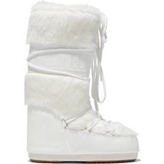 Homme - À lacets Bottes hautes Moon Boot Icon Faux-Fur Boots - White