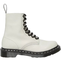 Dr. Martens 1460 Pascal Hardware Virginia Leather Ankle Boots - White