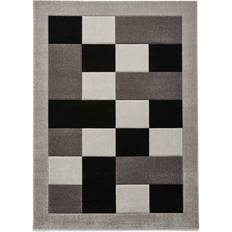 Think Rugs Brooklyn BRK04 Checkers Geometric Black, Grey 120x170cm