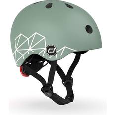 Bicycle Helmet Green Lines