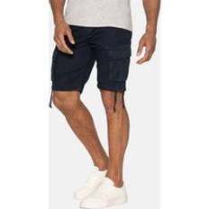 Corduroy Shorts Threadbare Manchester Cotton Cargo Shorts - Navy