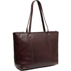 The Chesterfield Brand Toteväskor The Chesterfield Brand Ferrera Shopper Tasche Leder 38 cm Laptopfach brown