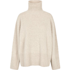 Alpha Knit T Neck - Pumice Stone