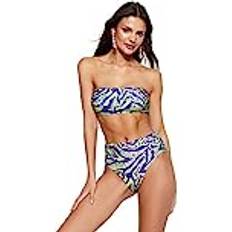Vita Bikiniset Trendyol Collection Trendyol Vävt Bikiniset Med Djurtryck - Grön