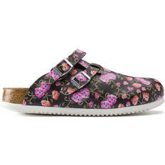 Birkenstock Kay SL Narrow Fit Sandaler - Sort/Rød Mønstret
