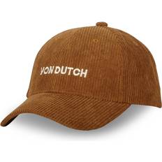 Von Dutch Velvet Baseball Cap - Beige