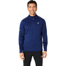 Juoksu - Sininen Paidat Asics Road Winter 1/2 Zip Midlayer - Blau