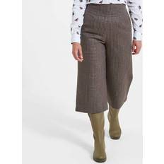 Schöffel Khaki Tweed Skye Wool Culottes - Green