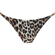 Leopard - Women Bikinis Ganni Leopard Print Bikini Briefs - Beige