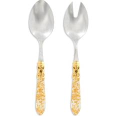 Oro Servizi da Tavola Vietri Gold Fleck Salad Server Dinner Set