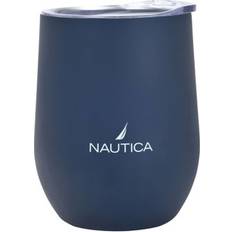 Nautica J-Class Logo Thermal Tumbler 8.89 cm Navy Travel Mug