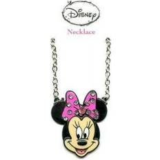 Disney Charms & Pendants Disney No Return Closeouts, Minnie Mouse Metal Epoxy Charm Necklace with Acrylic Stones