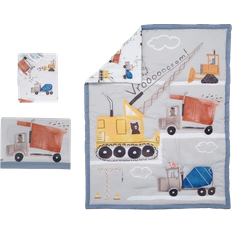 Gray Bed Set Bedtime Originals Construction Zone Trucks Nursery Baby Crib Bedding Set 3pcs 28x52"