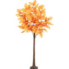 Orange Christmas Trees Nearly Natural 6ft Pre-Lit Autumn Maple Artificial Fall Christmas Tree