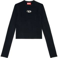 Woman Jumpers Diesel Ribbed Knit Sweater - Noir
