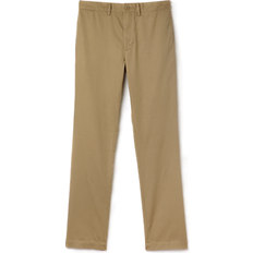 Lacoste Beige Trousers Lacoste Sahara Slim Fit Cotton Chinos - Beige