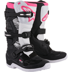 Vrouw Motorlaarzen Alpinestars Stiefel 4W Tech3 Bk/Wt/Pk