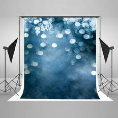 Photo Backgrounds GreenDecor Suddz n Bubblez, Dark Blue Photography Backdrop 5x7ft Silver Water Dots Photo Background Newborn Under the Sea Summer Holiday Party Backdrops