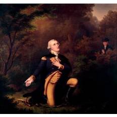 Interior Details Washington George In Prayer At Valley Forge Paul Weber & L Sachs 24 x 36 Poster