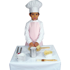 Stripes Aprons Prep & Savour Child's Cotton Apron Red, Pink, White