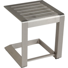 Silver Outdoor Coffee Tables Ebern Designs Aluminum Outdoor Coffee Table 17.72 H x 15.75 W x 15.75 L